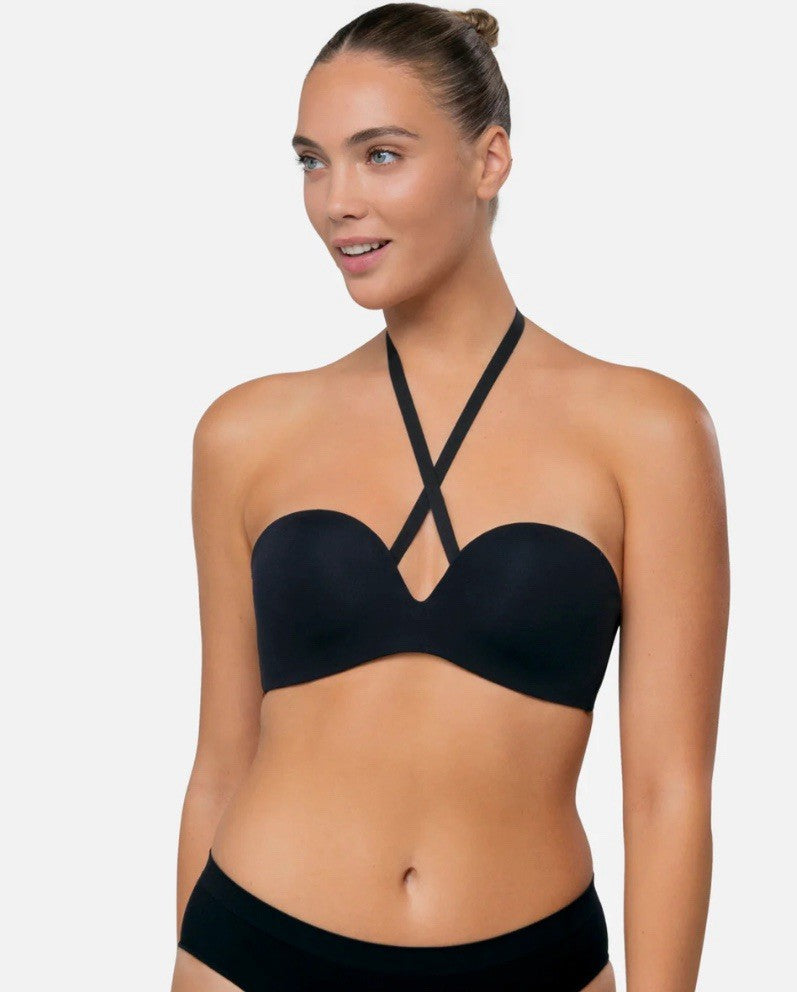 Underoutfit The No Strings Attached Bra- 1248,  Size Med -Black
