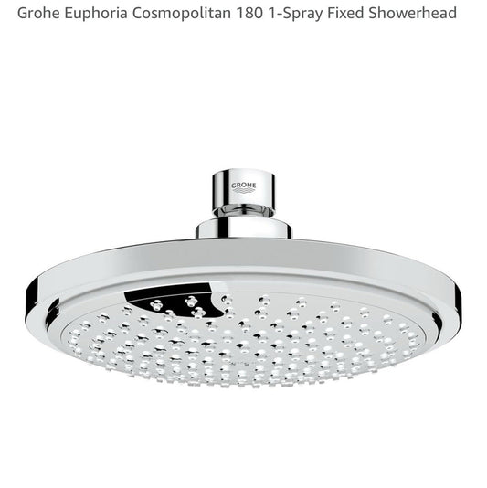 Grohe 27492000 Euphoria Cosmopolitan 180 1-Spray Fixed Shower Head Starlight