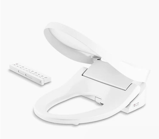 Kohler C3-325 Elongated Bidet Toilet Seat w/ Remote, Heated & Soft Close – White