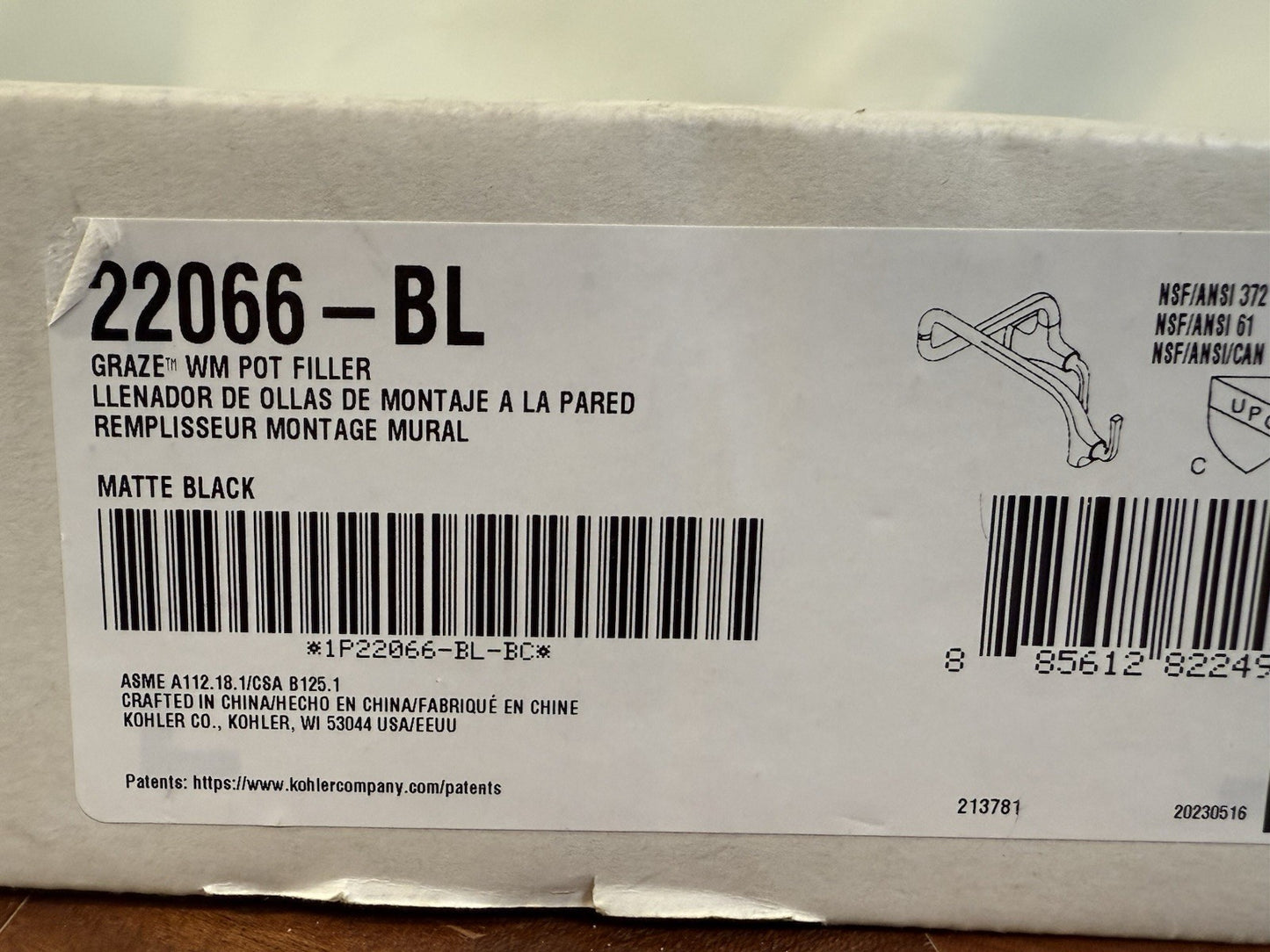 🚿 KOHLER Graze K-22066-BL Kitchen Faucet Matte Black Pull-Down Single-Handle