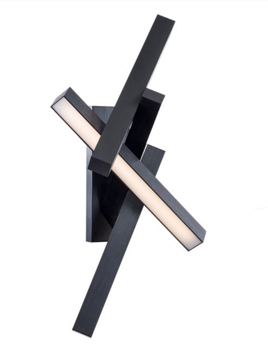 Modern Forms Chaos Wall Sconce Or Flush Mount 32” Black WS-64832-BK