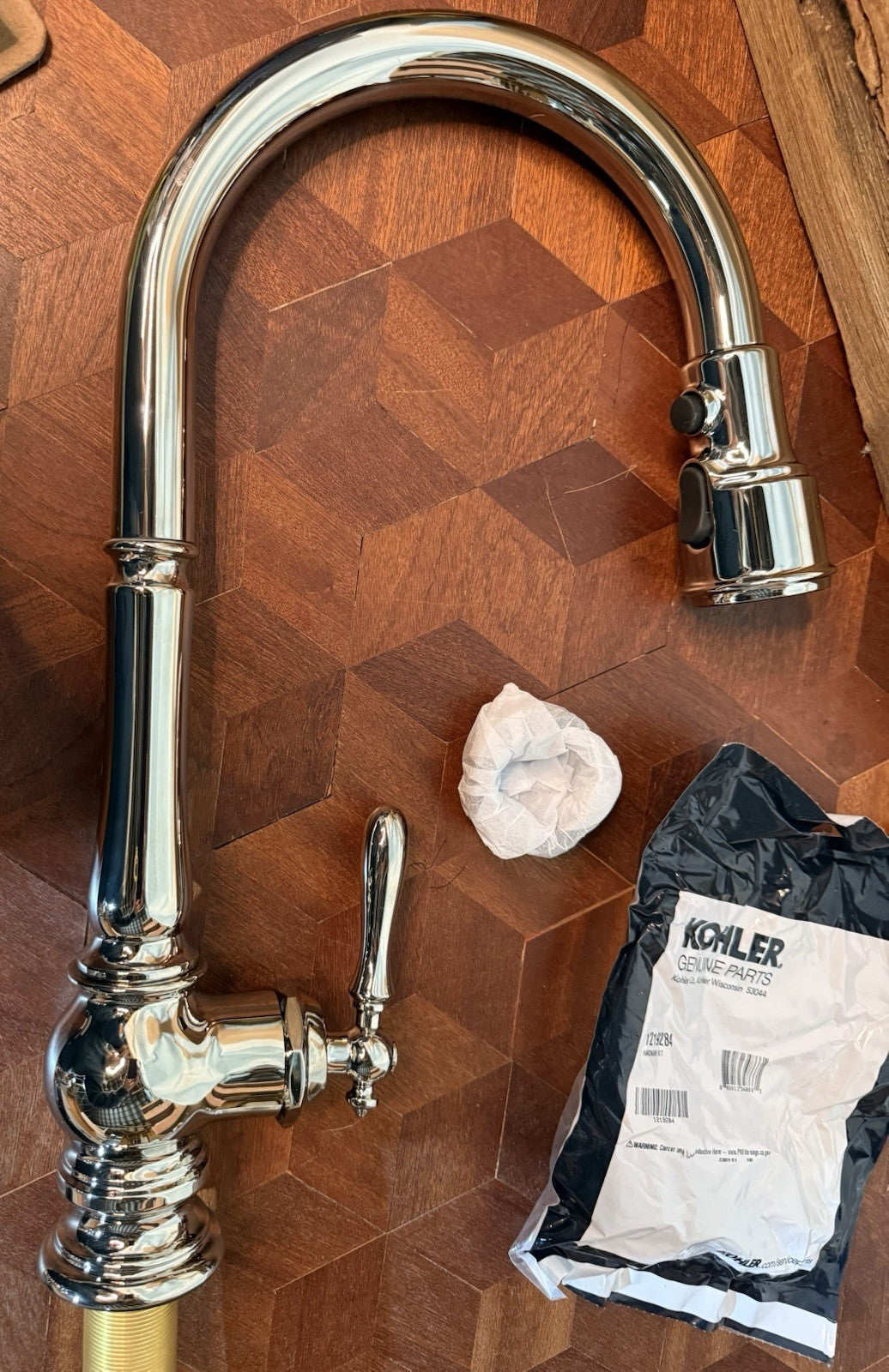 Kohler K-99259-SN Artifacts Single-Hole Kitchen Sink Faucet - Polished Nickel