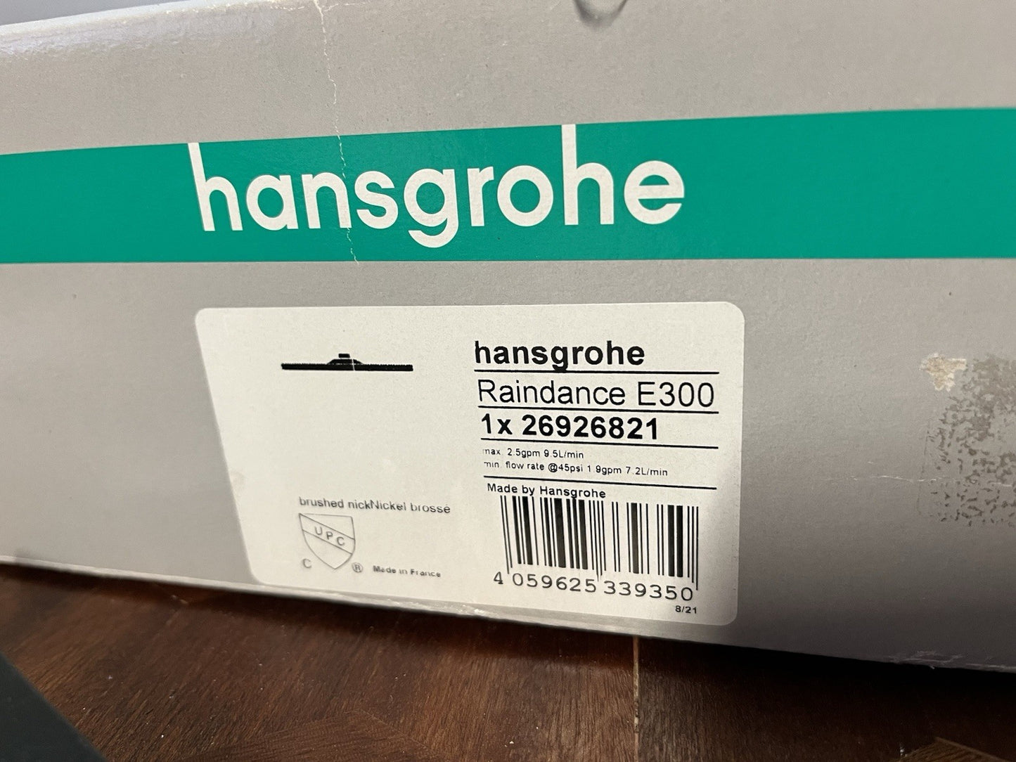 Hansgrohe 26926821 Raindance Single Function Rain Showerhead