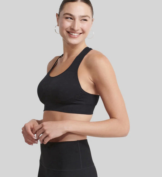 The NowSunday Racerback Sports Bra (sewn in pads) 1145-black 3XL