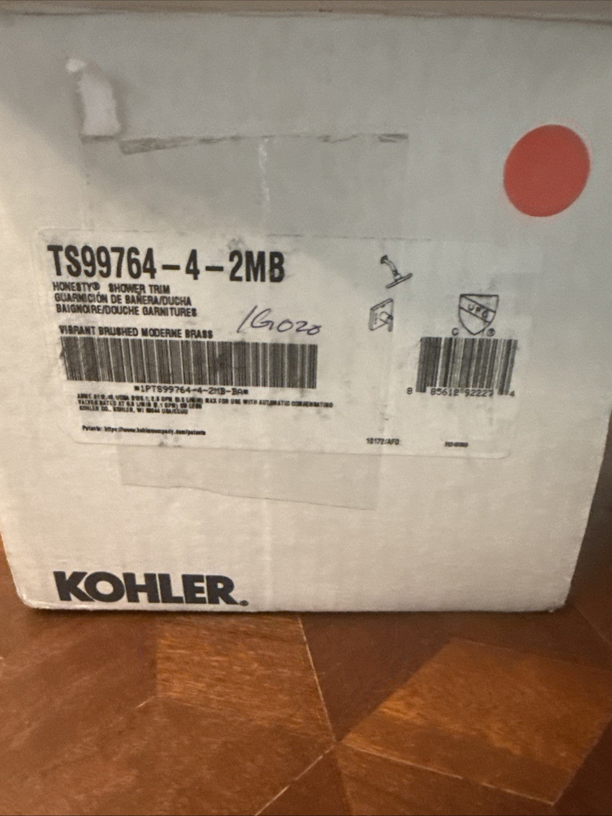 Kohler Honesty Rite-Temp Shower Trim Kit TS99764-4-2MB – Moderne Brass, 2.5 GPM
