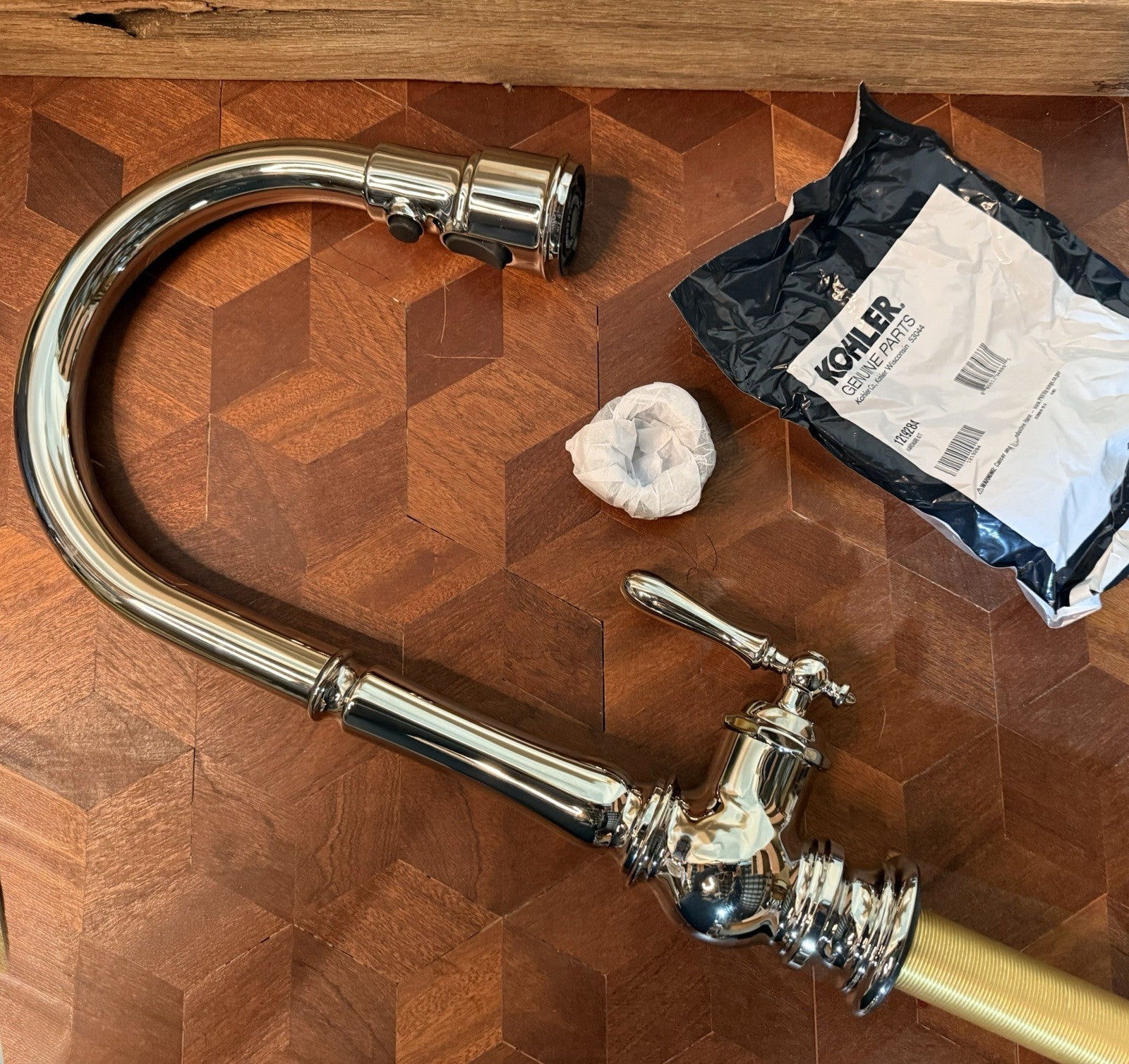 Kohler K-99259-SN Artifacts Single-Hole Kitchen Sink Faucet - Polished Nickel