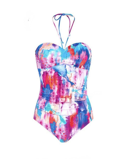 Amoena San Diego 71380 Floral Mastectomy Swimsuit One Piece Soft Cup 10 14 16