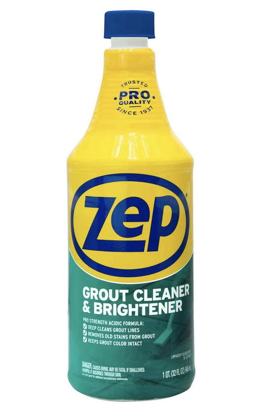 Zep GROUT CLEANER & Brighten 32 oz Heavy-duty Tile & Bathroom Stain Remover