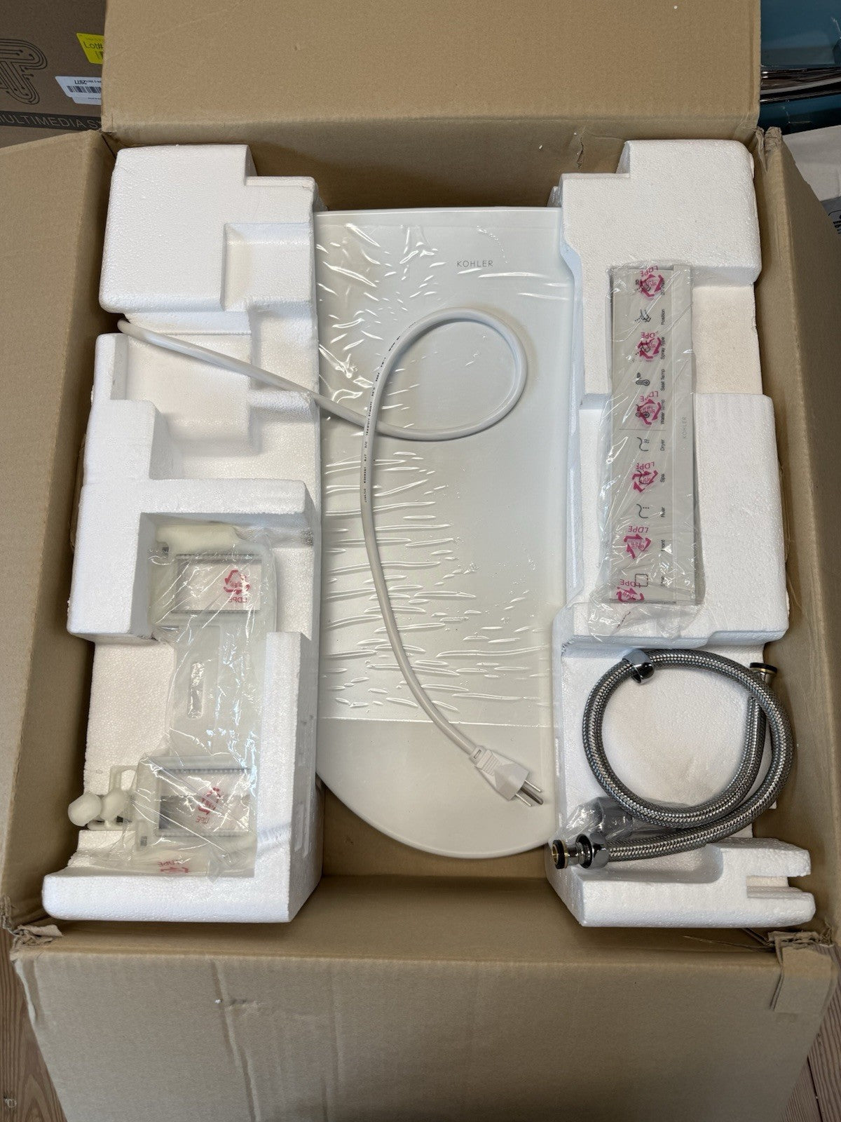 🚽 Kohler C3-325 Premium Heated Bidet Toilet Seat Elongated w/ Remote 28119-0 Wh