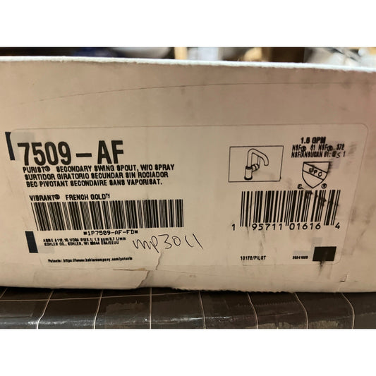 Kohler 7509-AF Purist Single-Handle Bar Sink Faucet - French Gold