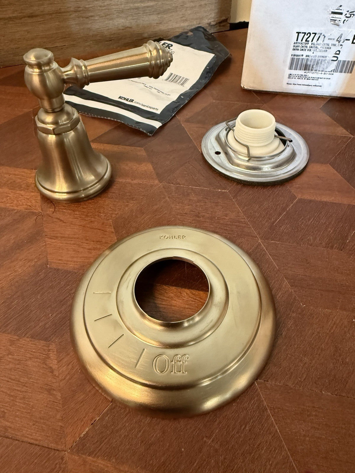 Kohler T72771-4-BV Artifacts® Volume Control Valve Trim – Vibrant Brushed Bronze