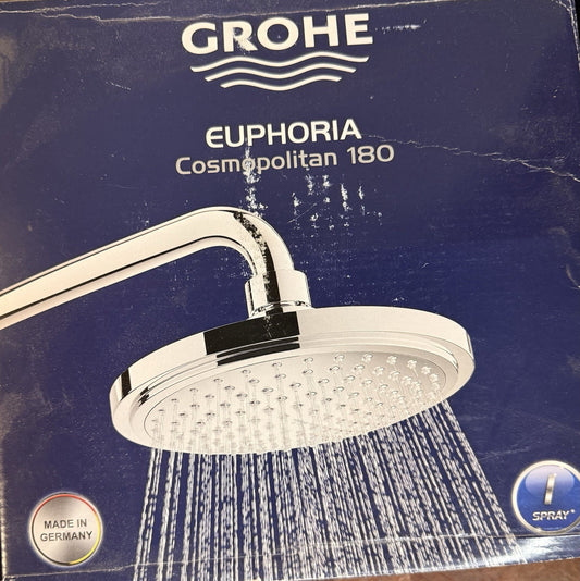 Grohe 27492000 Euphoria Cosmopolitan 180 1-Spray Fixed Shower Head Starlight