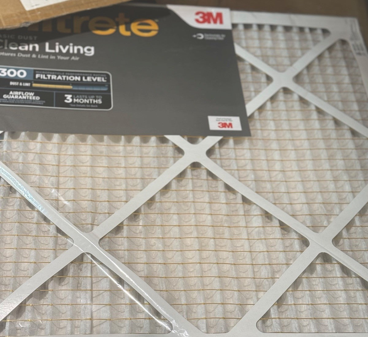 Filtrete 24"x24"x1" AC Furnace Air Filter MERV 5 MPR 300 Basic DusT (497)