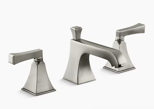 Kohler K‑454‑4V‑BN Memoirs Widespread Sink Faucet (Brushed Nickel)