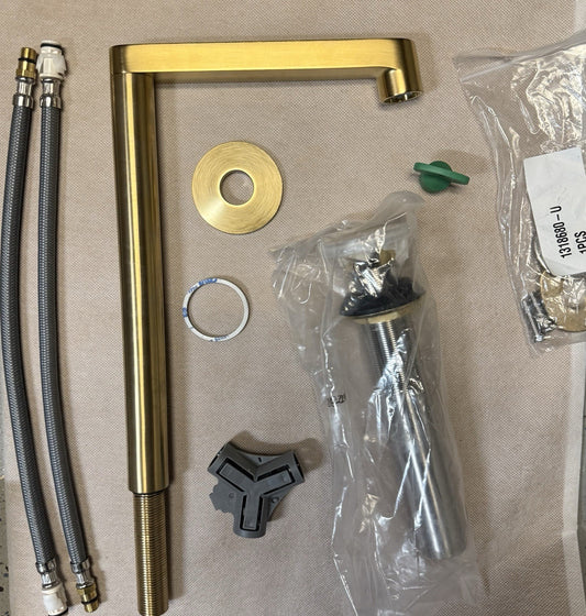 Kohler 23887-2MB Components Faucet Spout Row Design Brushed Brass 1.2 GPM