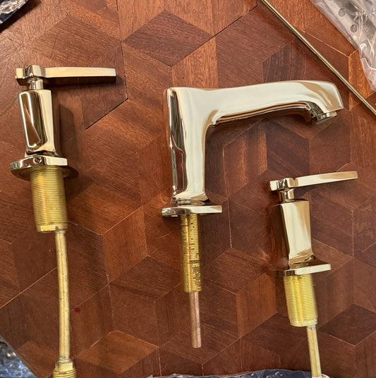 Kohler K-16232-4-AF Margaux Widespread Bathroom Sink Faucet Vibrant French Gold