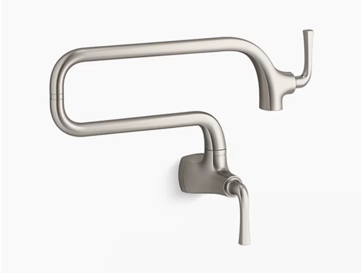Kohler Graze K-22066-VS Vibrant Stainless Wall-Mount Pot Filler Faucet