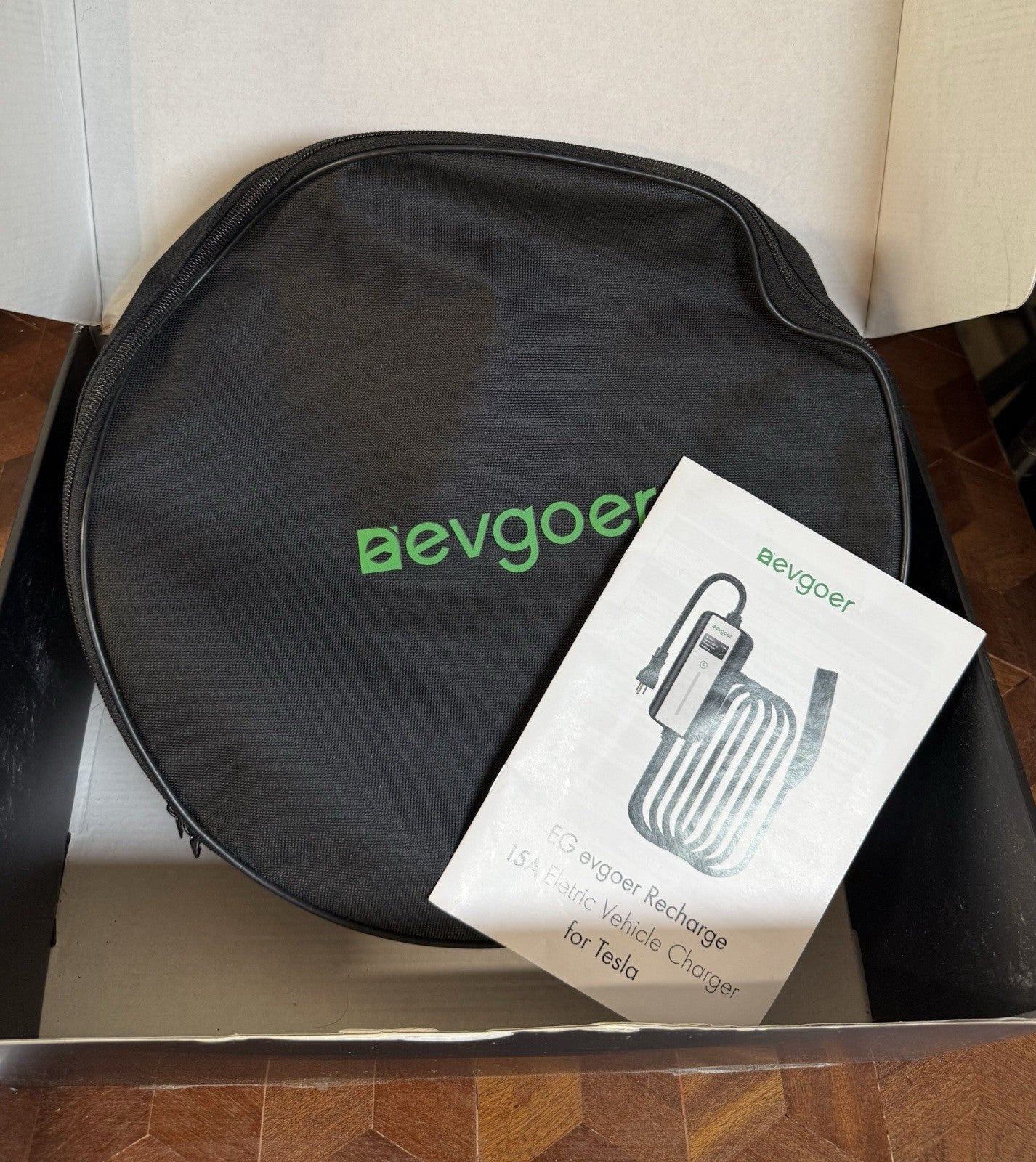 Evgoer Level 1 Portable EV Charger – 15A 120V NEMA 5-15 Plug | Home Electric Veh