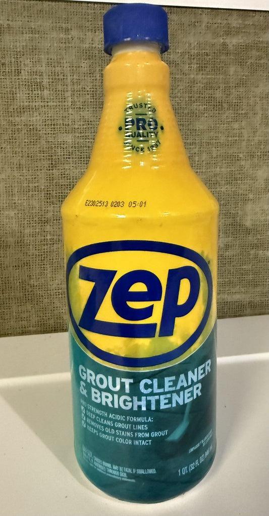 Zep GROUT CLEANER & Brighten 32 oz Heavy-duty Tile & Bathroom Stain Remover
