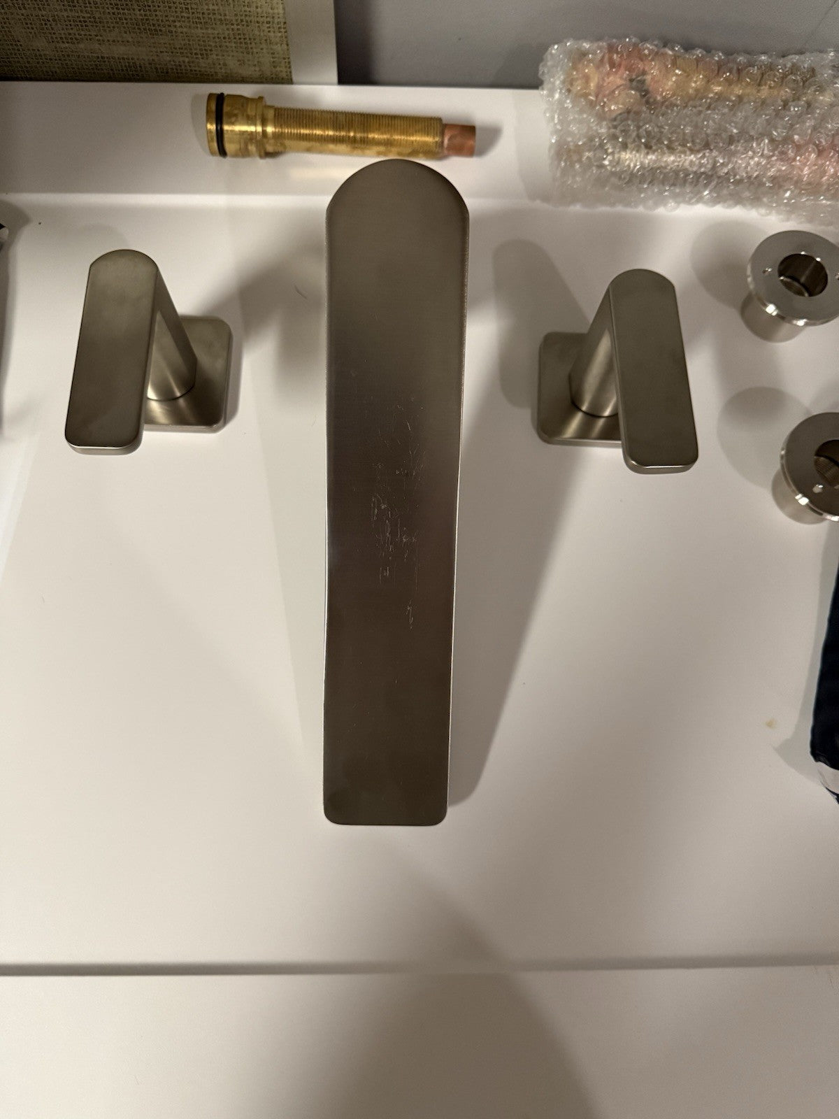Kohler Parallel Roman Tub Filler Deck Mount Vibrant Brushed Nickel K-27121-4-BN