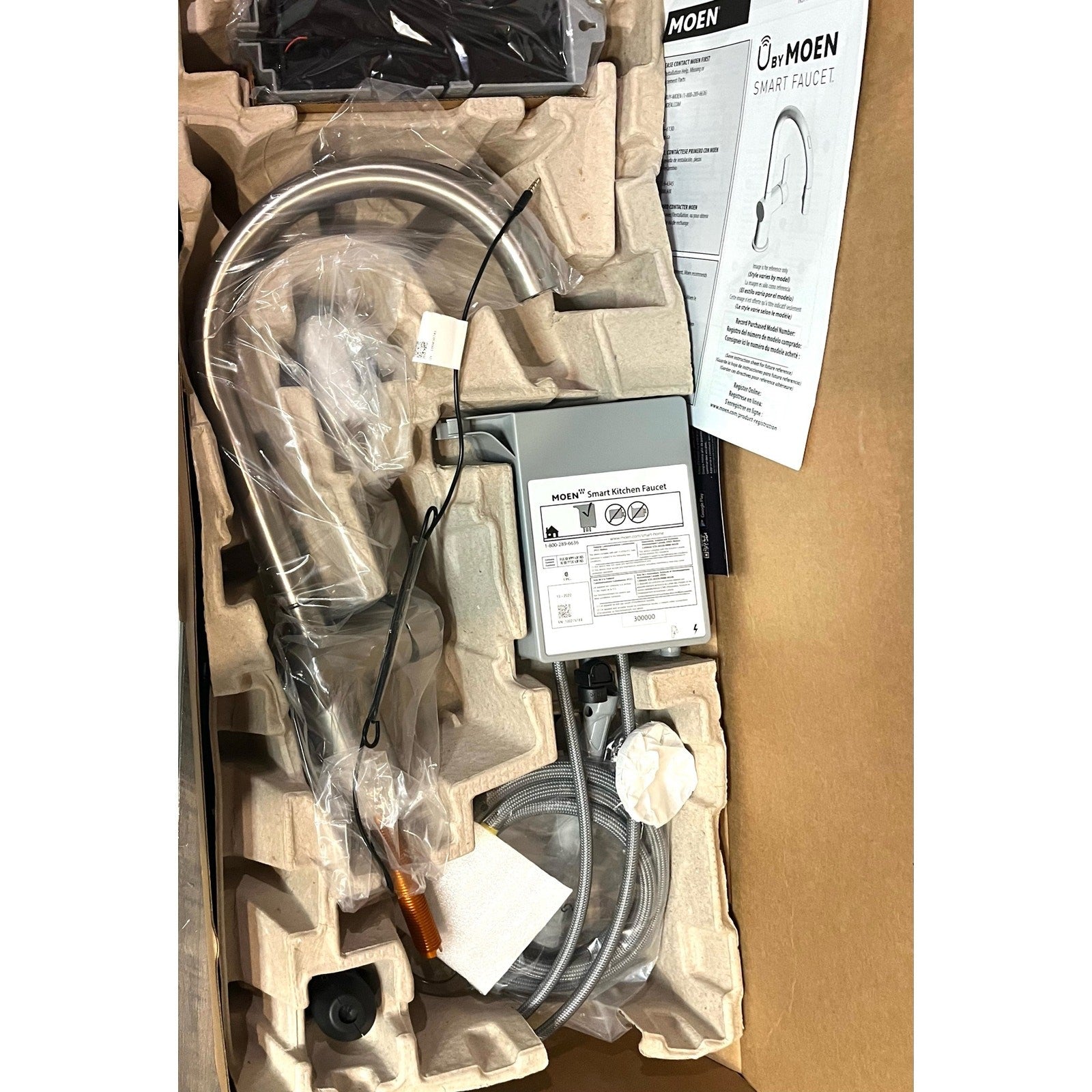 Moen 7622EVSRS CIA Smart Pulldown Touchless Kitchen Faucet -Stainless