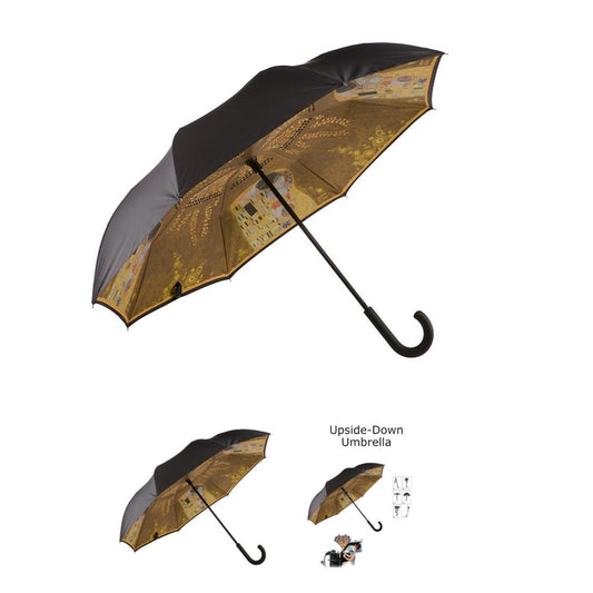 The Kiss by Gustav Klimt -Immersive Experience- Reverse Umbrella - new