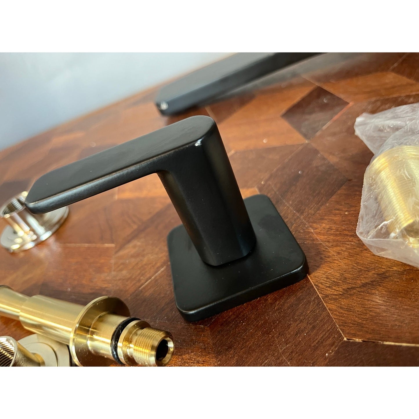 Kohler T27120-4-BL Parallel Wall Mount Bathroom Sink Faucet Trim