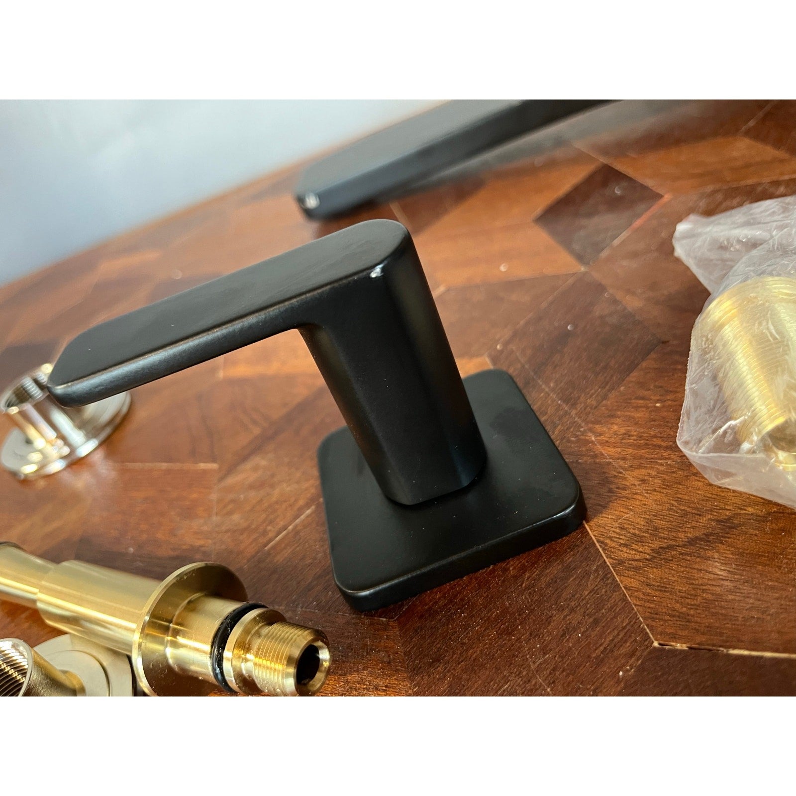 Kohler T27120-4-BL Parallel Wall Mount Bathroom Sink Faucet Trim