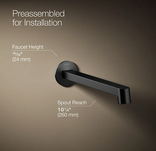 KOHLER Components Wall-mount Bathroom Sink Faucet Trim