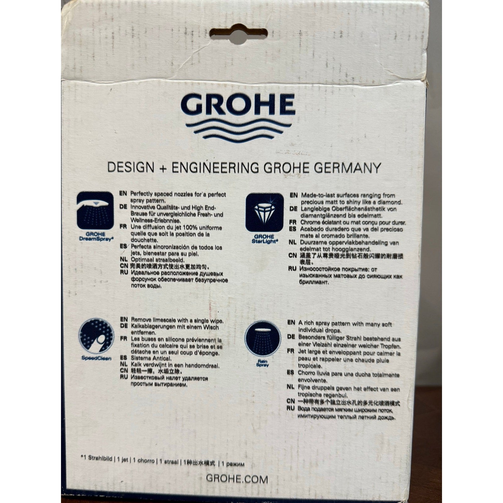 Grohe- Rainshower Cosmopolitan 160 - brushed nickel 
