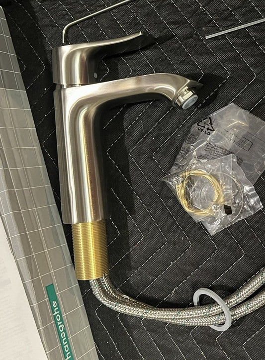Hansgrohe 31080821 Brushed Nickel Faucet 110 w/ Pop-Up Drain - 1.2 GPM