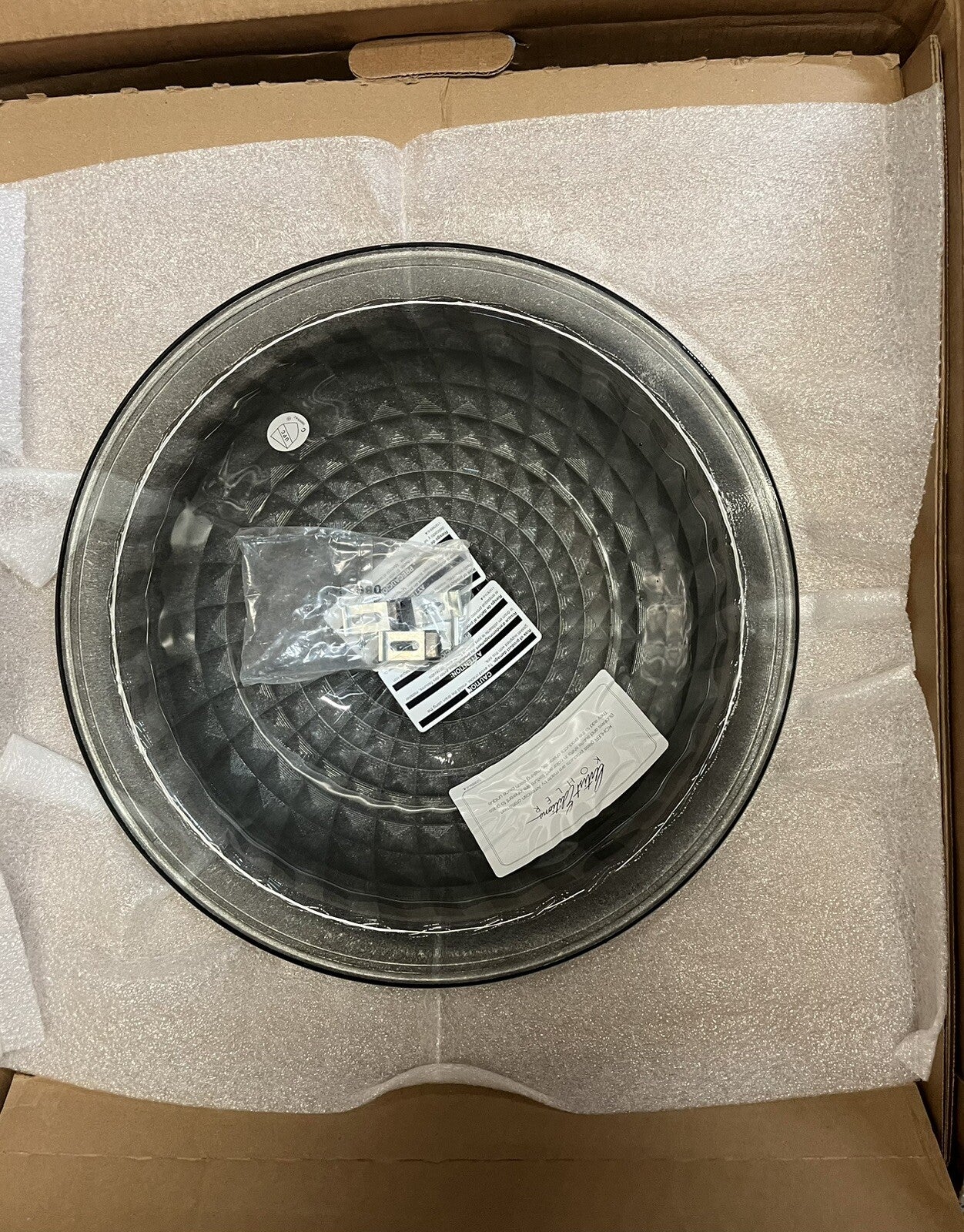 Kohler Kallos K-2361-TG8 Undermount Glass Bathroom Sink, Translucent Stone