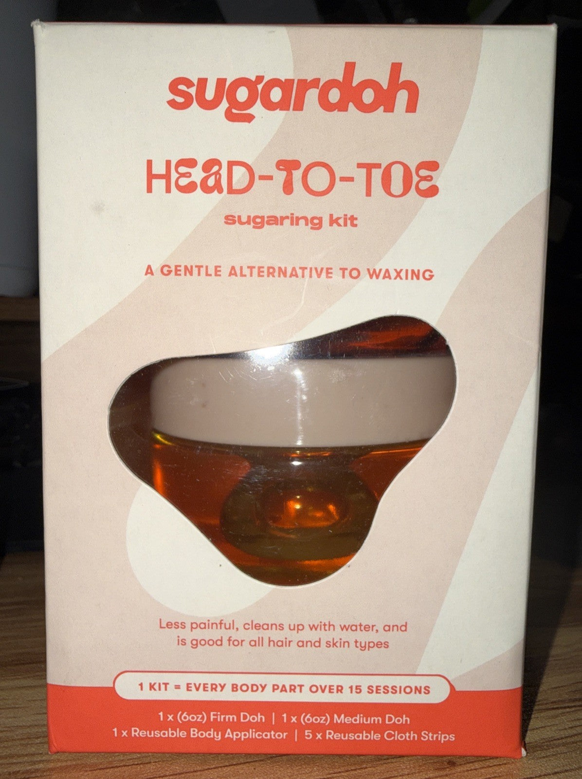 Sugardoh Head-to-Toe Sugaring Paste Kit  5-Piece Hair Removal Set, Free Shipping