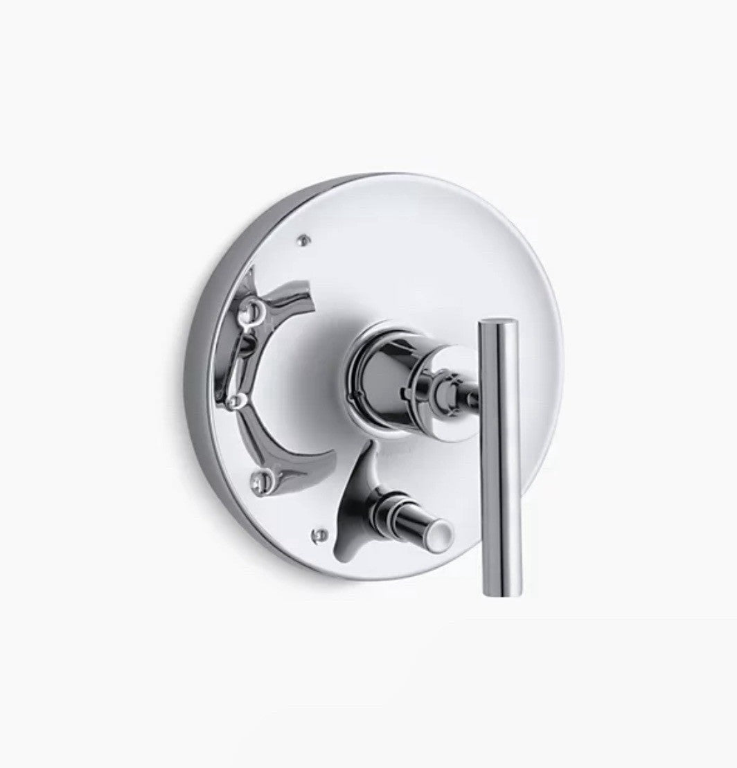 Kohler K‑T14501‑4‑CP Valve Trim –Purist Lever Handle + Diverter, Polished Chrome