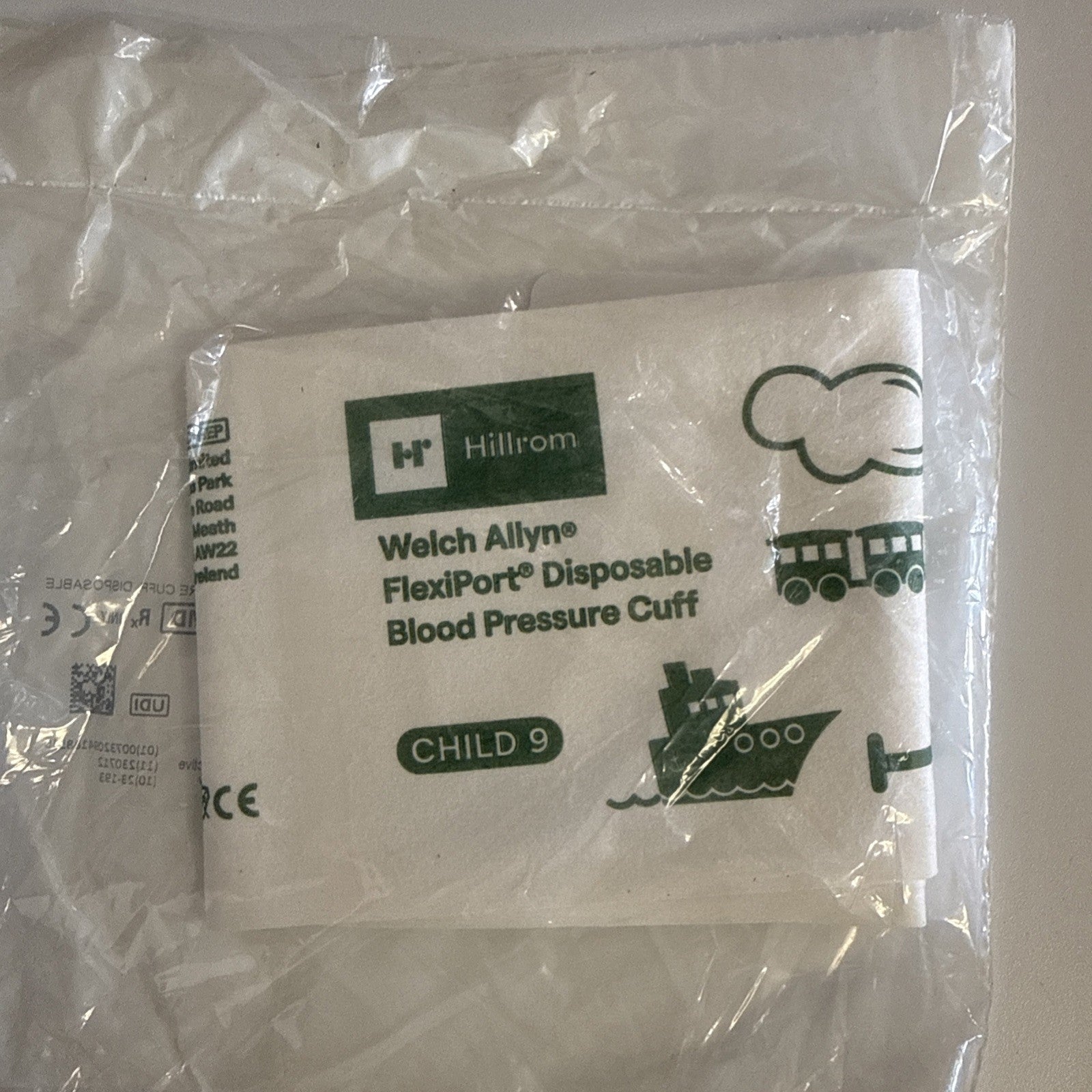 (16 Pack) Welch Allyn FlexiPort * Disposable Blood Pressure Cuff * Child Size-9