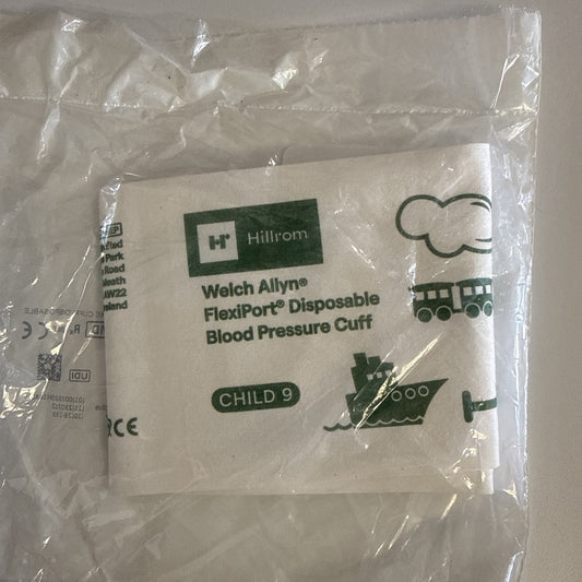(16 Pack) Welch Allyn FlexiPort * Disposable Blood Pressure Cuff * Child Size-9