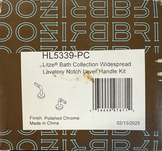 Brizo HL5339-PC Cross Handle Pair Polished Chrome for Sensori Trim Valve