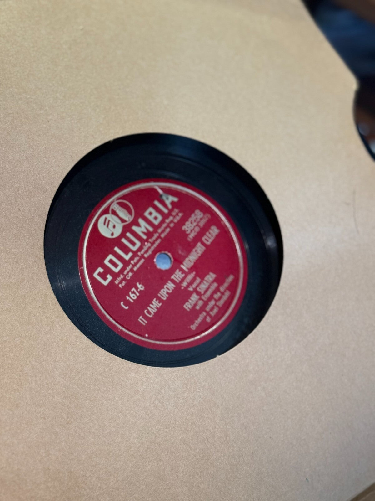 Frank Sinatra Columbia C-167 78 RPM 10" Shellac Xmas Record Set 1940s Vtg