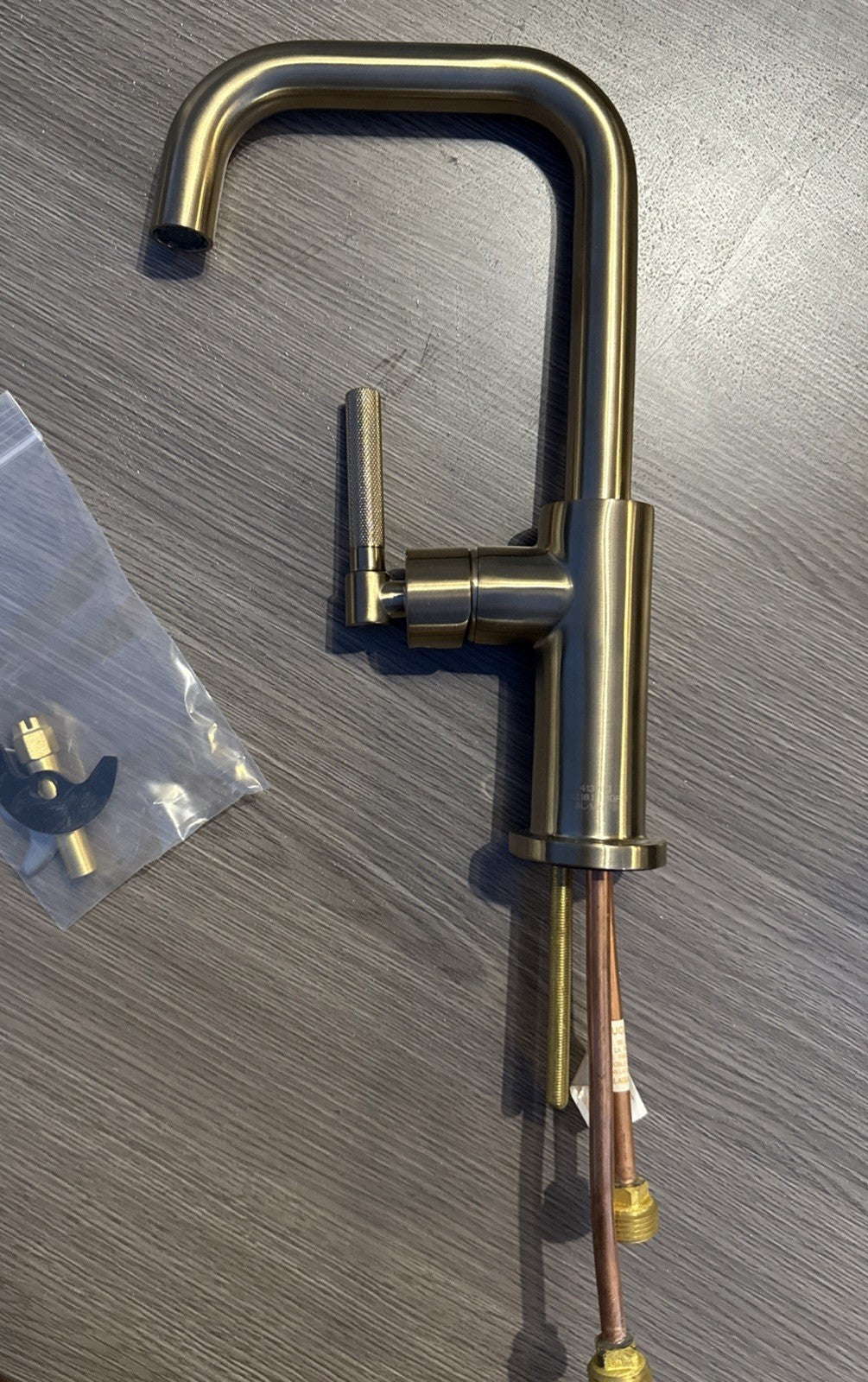 Brizo Litze Single Handle Square Kitchen Faucet - Brilliance Luxe Gold