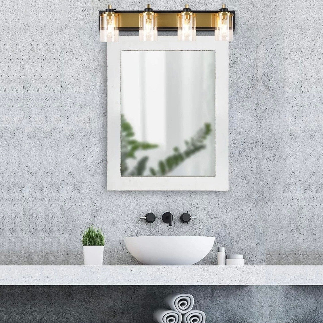 Doraimi Lighting 4 Light Gold Wall Sconce
