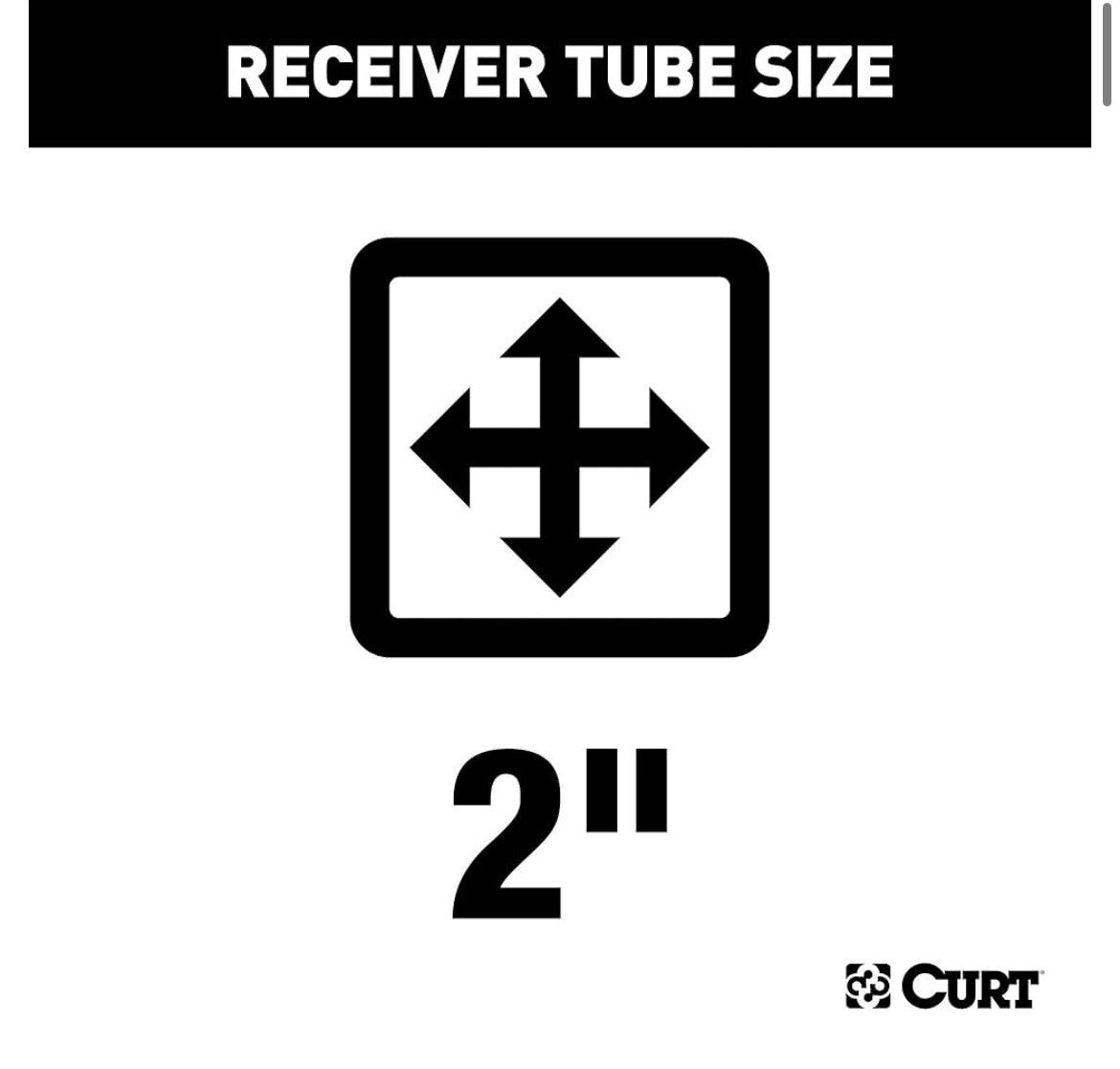 Curt Class 3 Trailer Hitch 2" Receiver - Heavy Duty, 13135, Tow Up to 6,000 lbs,