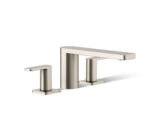 Kohler Parallel Roman Tub Filler Deck Mount Vibrant Brushed Nickel K-27121-4-BN
