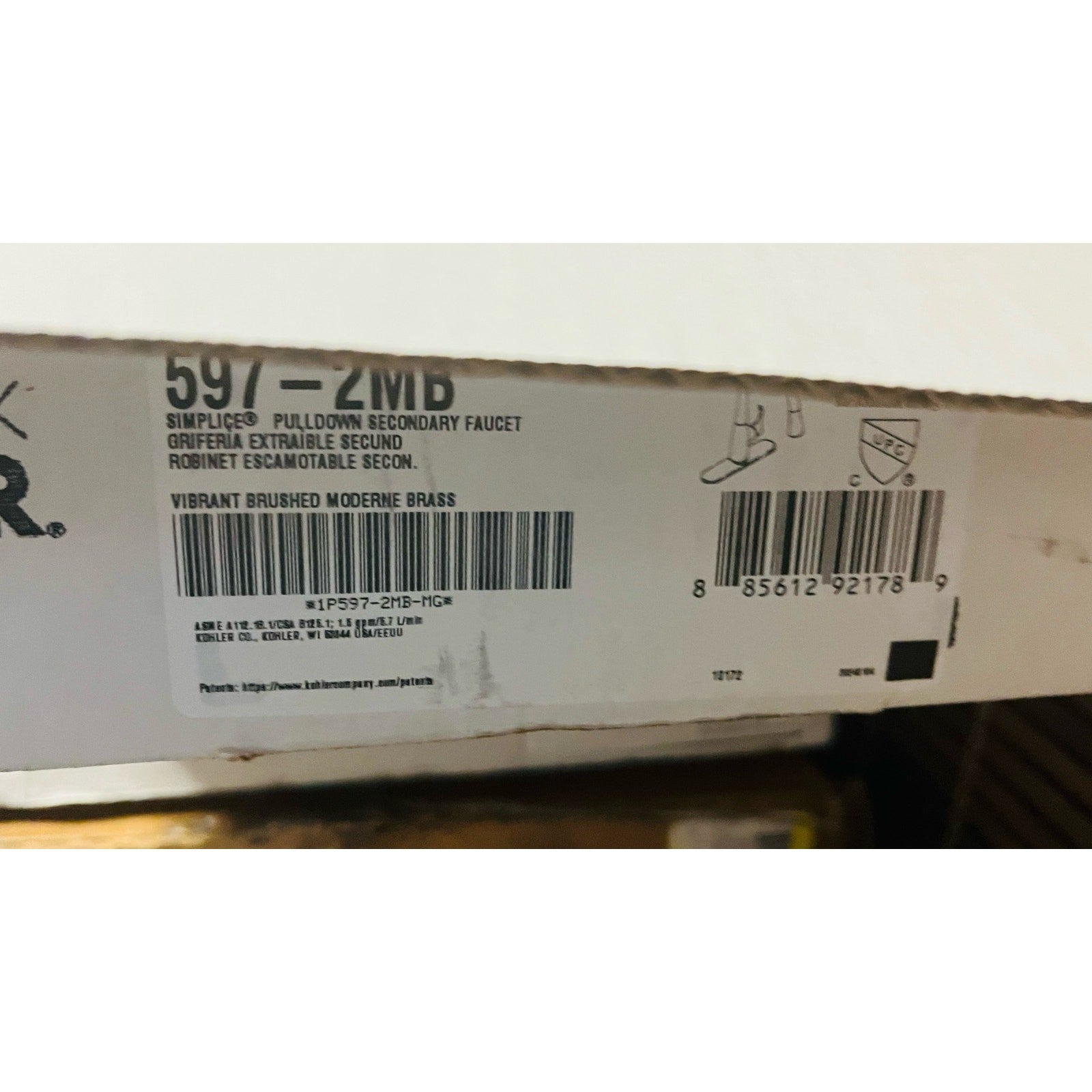 Kohler- 597-2MB Simplice Pull Down Kitchen Faucet vibrant brushed moderne brass