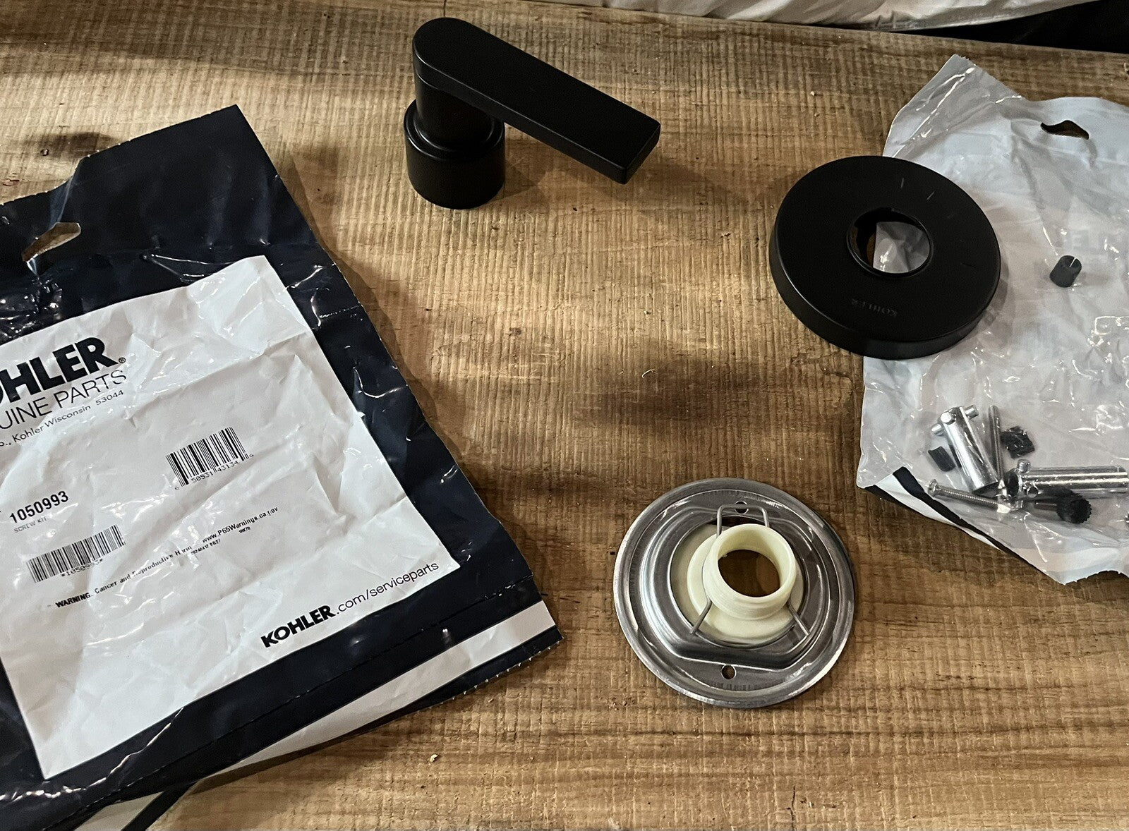 Kohler K-T73135-4-BL Shower Trim Kit – Composed, Matte Black Lever Handle