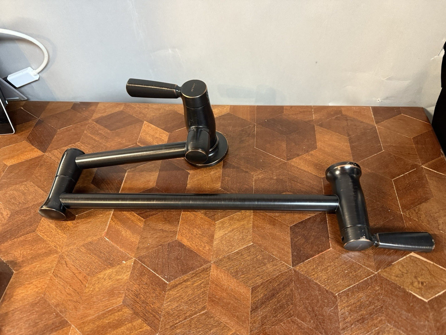 Kohler K-35744-2BZ Traditional Wall-Mount Pot Filler – Oil-Rubbed Bronze (Scratc