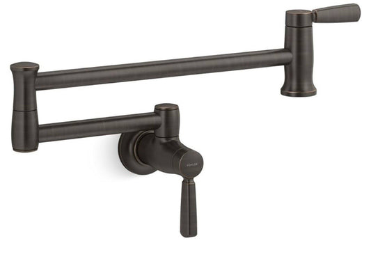 Kohler K-35744-2BZ Traditional Wall-Mount Pot Filler – Oil-Rubbed Bronze (Scratc