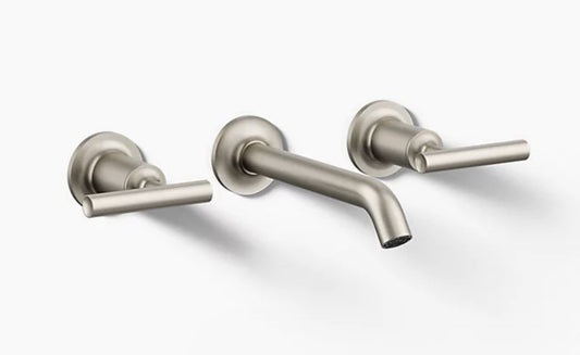 Kohler K-T14413-4-BN Purist Wall-Mount Faucet Trim - Brushed Nickel