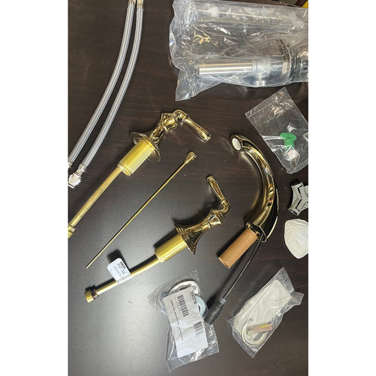 Kohler 394-4-PB Devonshire Widespread Bathroom Sink Faucet, 1.2gpm
