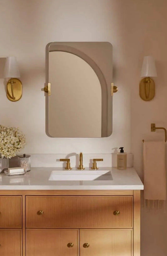 Kohler K-34969-BN Castia 19.5"x29.5" Frameless Metal Bathroom Mirror - Brushed N