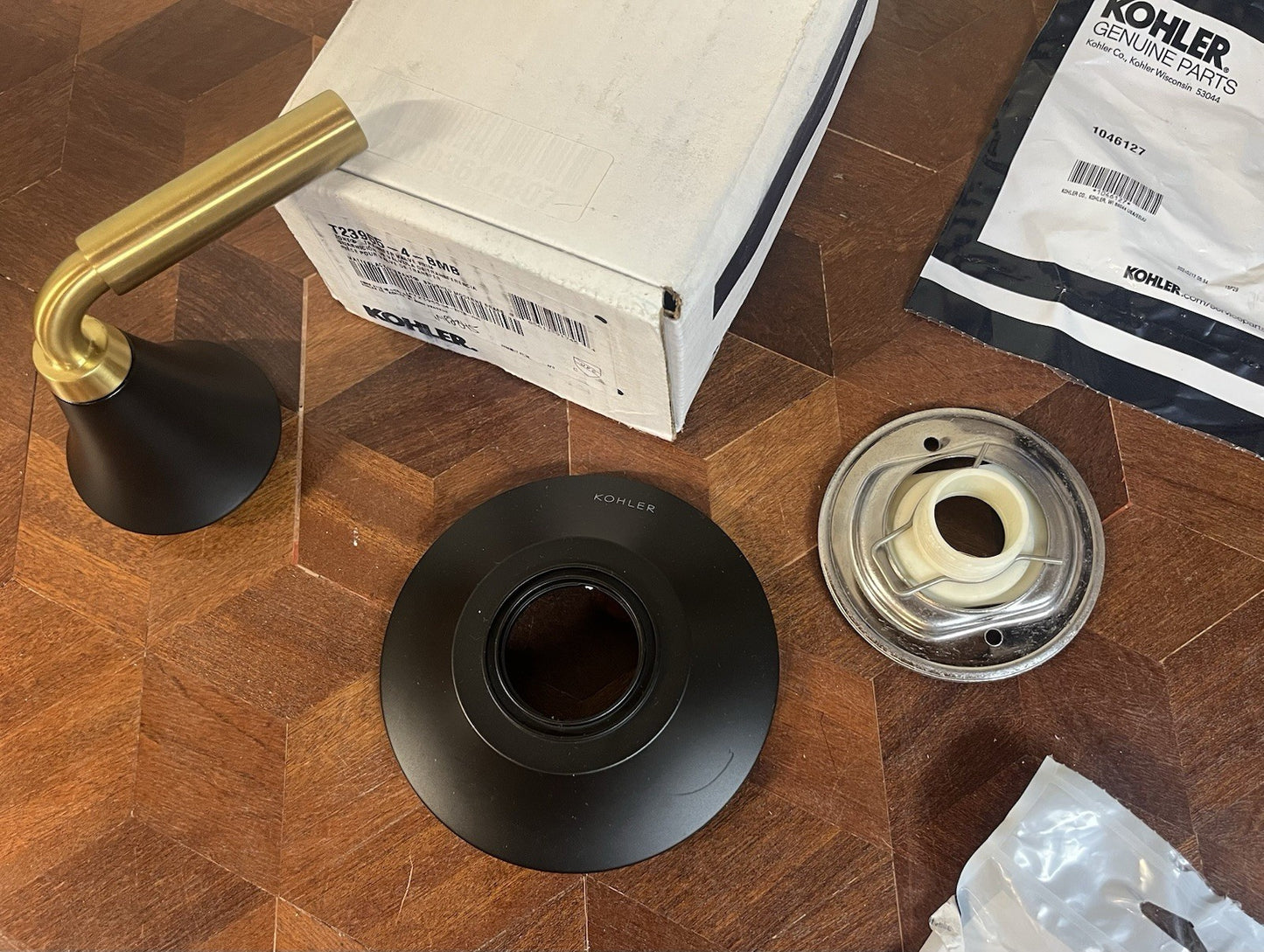 KOHLER T23955-4-BMB Transfer Valve Trim Tone Collection – Brushed Moderne Brass